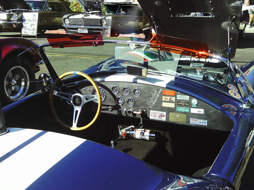 Cockpit of a 1965 Cobra