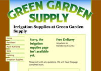 Green Garden Supply website image
