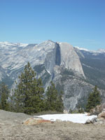 view of half dome from sentinel dome